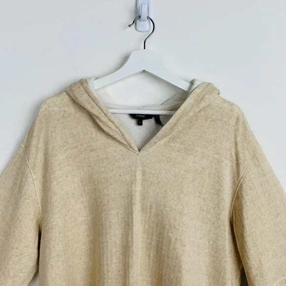 NWT Theory Drawstring Hooded Sweatshirt Size L - Picture 6 of 13